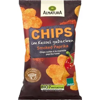 Chips Alnatura BIO Kotlíkové uzené paprikové chipsy