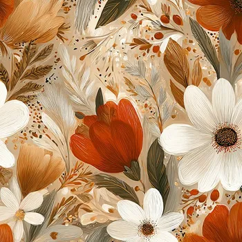 Softshell zimní sváteční skořicové květiny