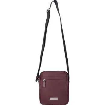 Taška přes rameno Calvin Klein SLEEK REPORTER UNI Vínová, Černá