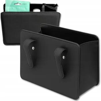 autokoberec Organizer samochodowy na opěradlo, cestovní úložný prostor na kožené křeslo, černý