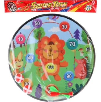 Hračka pro nejmenší Terč zvířátka 35 cm na míčky a šipky