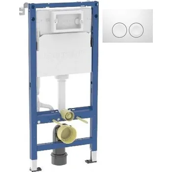 Klozet GEBERIT Duofix pro závěsné WC 458.103.00.2 + tlačítko DELTA21 BÍLÁ 458.103.00.2 21BI