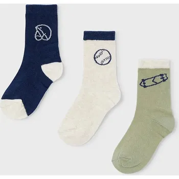 Dětské ponožky Mayoral 3-pack 10050.5J.Mini.9BYA zelená 91X, vel. 18/22