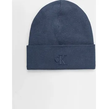 Čepice Čepice Calvin Klein tmavomodrá barva, LV04D8020G 95X, vel. ONE SIZE