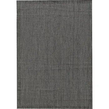 Koberec Ayyildiz Odolný kusový koberec Giza 1410 Black, geometrický vzor, 3 mm vlas Rozměry koberců: 80x150