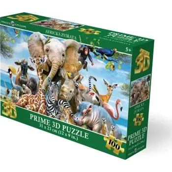 3D puzzle PRIME 3D Africký úsměv 3D 63 dílků