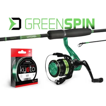 Přívlačový set Delphin GreenSPIN Velikost: 210cm/30g + 2T + 0,203mm