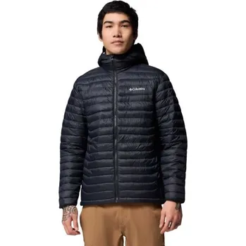 Pánská větrovka Pánská outdoorová bunda Columbia POWDER PASS HOODED JACKET XXL Černá, Bílá