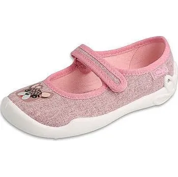 Dívčí bačkory BEFADO dívčí balerínky 114Y553 růžové 34