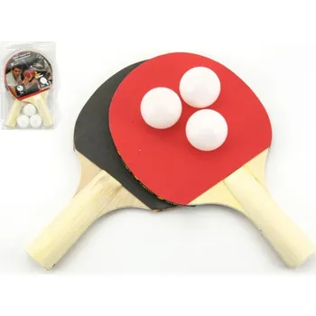 Míčový sport Sada stolní tenis 2 pálky + 3 míčky na kartě 18x29cm