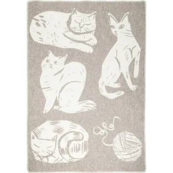 Dětská deka Lapuan Kankurit Vlněná deka Kissanpäivät 90x130, béžovo-bílá