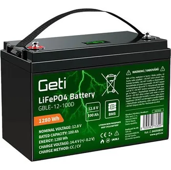Trakční baterie Geti LiFePO4 GBLE 12,8V 100Ah