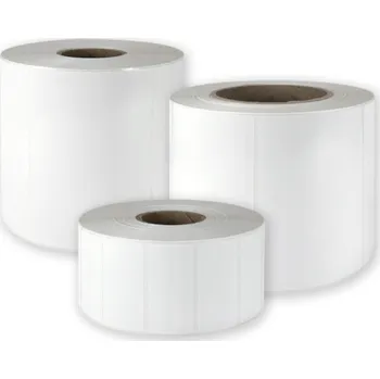 Samolepící etiketa Etikety na kotouči 40x30 mm polypropylenové bílé lesklé (40/2000)