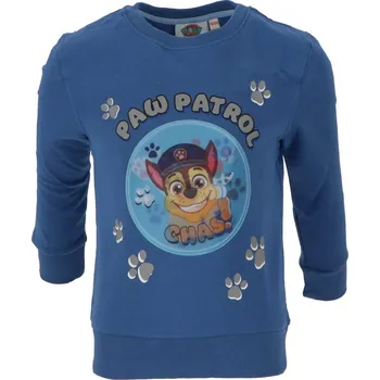 Dívčí bunda Dětská mikina Paw Patrol Chase modrá 122/128