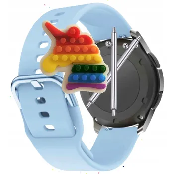 Pouzdro na mobilní telefon Pásek Řemínek pro MyKronoz ZeTime Premium, Silikon Modrý Poutko, nastavitelný