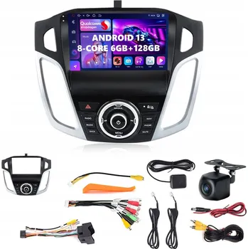 Auto Hi-Fi Autorádio DVRMEDIA pro FORD FOCUS MK3 2011-2019 s CARPLAY / ANDROID AUTO, BT, 2-DIN