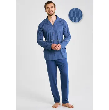 Pánské pyžamo TARO Pánské pyžamo Derek3485 Barva: zz51-tm.modrá, Velikost: 6XL
