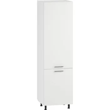 Šatní skříň Halmar VENTO DL-60/214 vysoká spodní skříňka čelo: matně bílá (2ks=1ks) skříňka pro vestavěnou ledničku