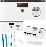 Organizér zubních kartáčků včetně dávkovače pasty a UV sterilizátorem, bíly, 482056