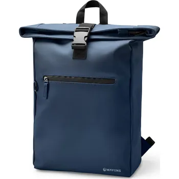 Sportovní batoh Horizon | Námořnicky modrý voděodolný batoh z PU - Waykins