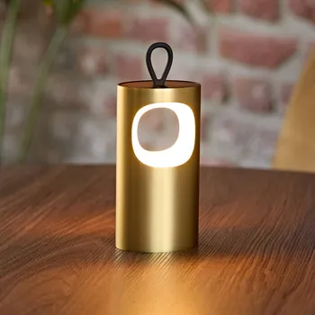 Lampička Sigor LED stolní lampa Lunari, zlatá 16 cm kov CCT IP44 zlato 1 x 1,4 W LED - Doprava zdarma