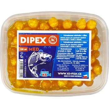 Návnadová surovina KS Fish Nástraha Dipex 100ml Med