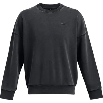 Pánská mikina Pánská mikina přes hlavu Under Armour ICON HWT FLEECE WASH OS CREW černá 1386553-001 - XXL | UK 12 | US 13