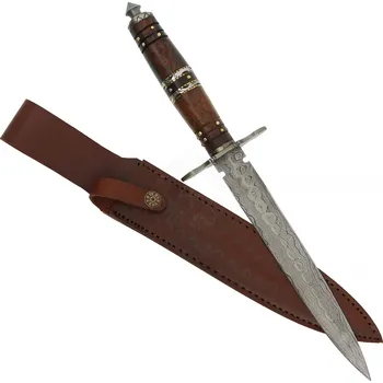 Replika zbraně Windlass Steelcrafts Rytířská damašková dýka "Kamelot"