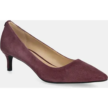 Dámské lodičky Semišové lodičky MICHAEL Michael Kors Alina vínová barva, 40R3ALMP1S.610 93X, EUR 36