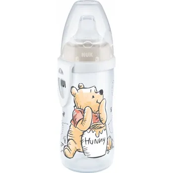 Kojenecká láhev Dětská láhev NUK Active Cup Disney Medvídek Pú 300 ml béžová
