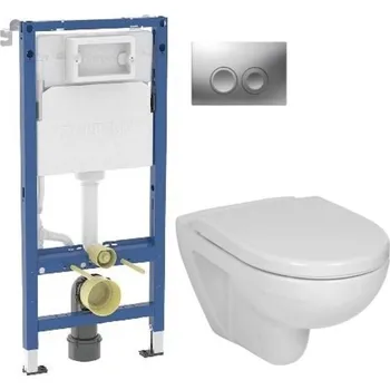 GEBERIT DuofixBasic s matným tlačítkem DELTA21 + WC JIKA LYRA PLUS + SEDÁTKO DURAPLAST 458.103.00.2 21MA LY6