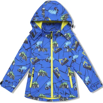 Chlapecká softshellová bunda, zateplená - KUGO HB8628, modrá Barva: Modrá, Velikost: 116