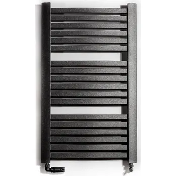 Radiátor Koupelnový radiátor LUXRAD Wento 94,5x48 cm ZD černý matný, výkon 390W