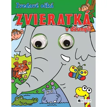 Cizojazyčná kniha Zvedavé očká – Zvieratká v džungli (, 2023)