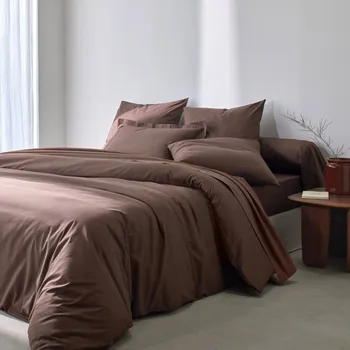 Povlečení Blancheporte Jednobarevné povlečení zn. Colombine®, bavlna čokoládová povlak na přikrývku 140x200 cm