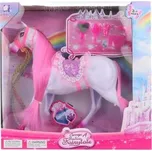 Kůň růžový s doplňky