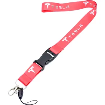Autodíl Klíčenka na krk Tesla červená