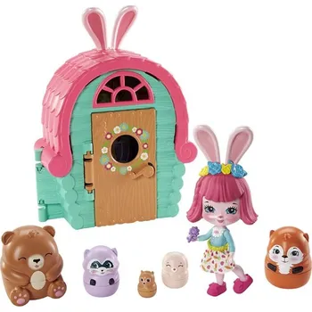 Hračka Mattel Enchantimals tajné útočiště nejlepších přátel Bree Bunny Cabin