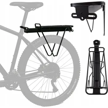 nosiče na kolo Zadní nosič na kolo Veloxo hliníkový černý na sedlovku 24-29 palců