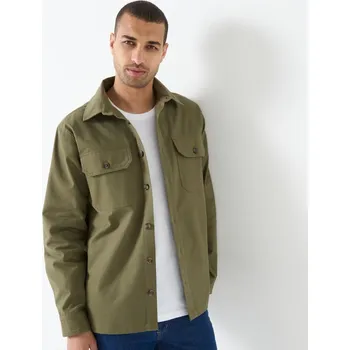 Dámská košile Blancheporte Svrchní twillová košile hebká na dotek khaki 49/50