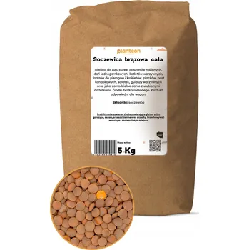 Příloha Celá hnědá Čočka 5 kg přírodní čočka vysoké kvality bez chemikálií