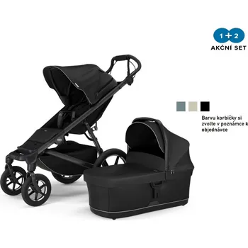 vozík za kolo Kočárek Thule Urban Glide 4-wheel Black + hluboká korba (volitelná barva)