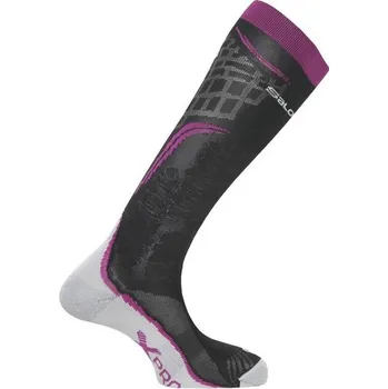 Běžecké lyžování Ponožky Salomon X PRO wild berry/black/white L