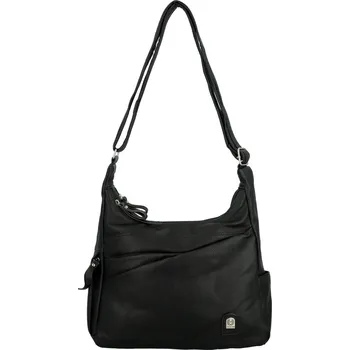 Kabelka Stylová dámská koženková crossbody kabelka Arleta, černá