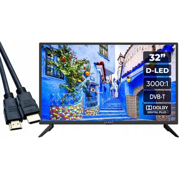 Televizor Kiano Slim LED TV 32" HD Ready s HDMI, USB, PVR HD obraz + HDMI kabel