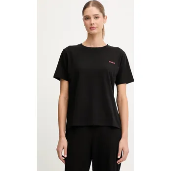 Pánské tričko Tričko HUGO HUGO ID T-SHIRT dámské, černá barva, 50555634 99X, vel. XS