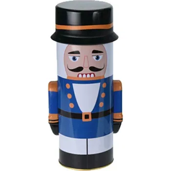 Dóza na potraviny Kovová nádoba na potraviny Nutcracker1, 24,5x8,5 cm, modrá