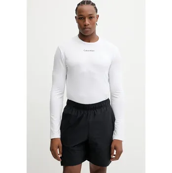 Pánské tričko Tréninkové tričko s dlouhým rukávem Calvin Klein Performance LVGMF5K200 béžová 01A, vel. XXL