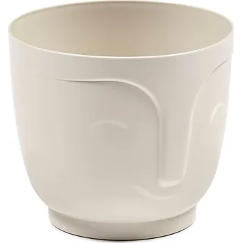Květináč PLASTOVÝ KVĚTINÁČ ZOE 16X18,5 CM SVĚTLEBÉŽOVÁ