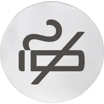 Cedule kouření zakázáno 75x75x2mm, nerez mat 47908